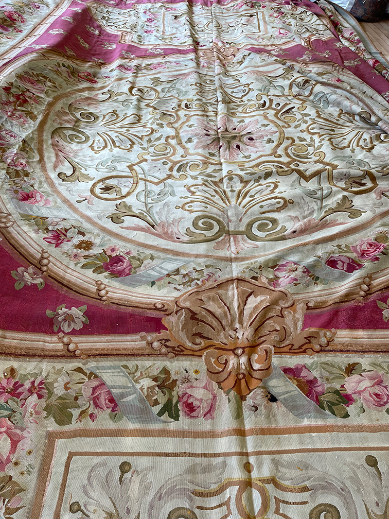 Antique aubusson Carpet - # 57558