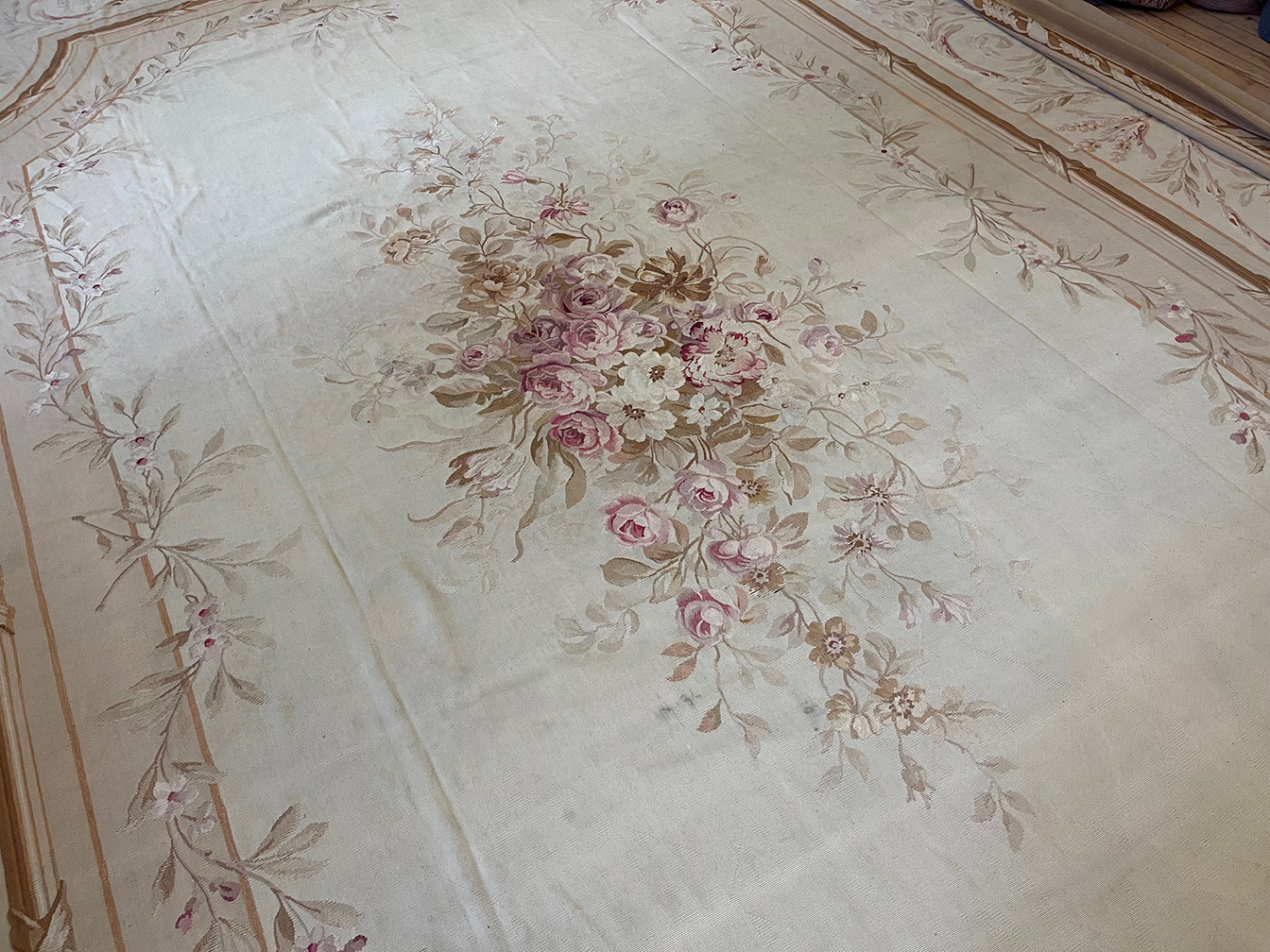 Antique aubusson Carpet - # 57562