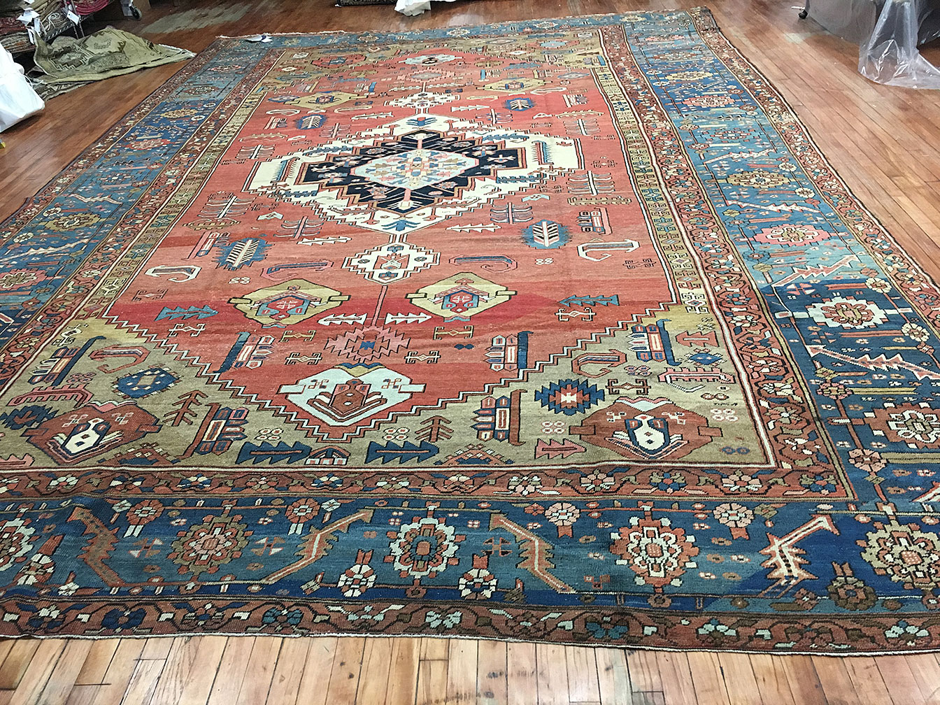 Antique bakshaish Carpet - # 52957