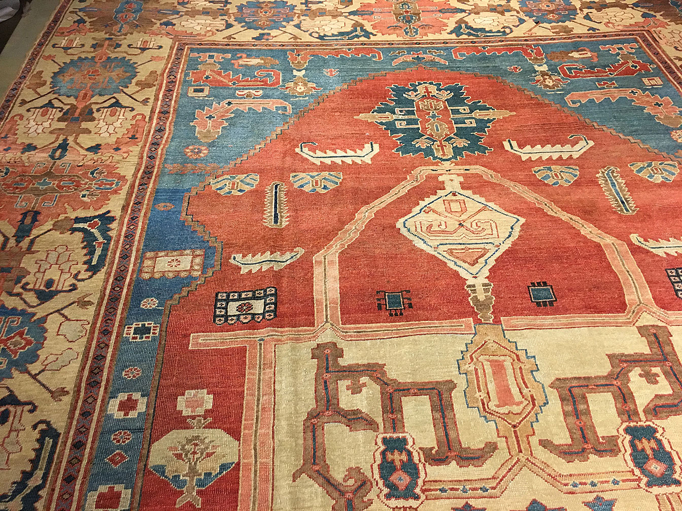 Antique bakshaish Carpet - # 52960