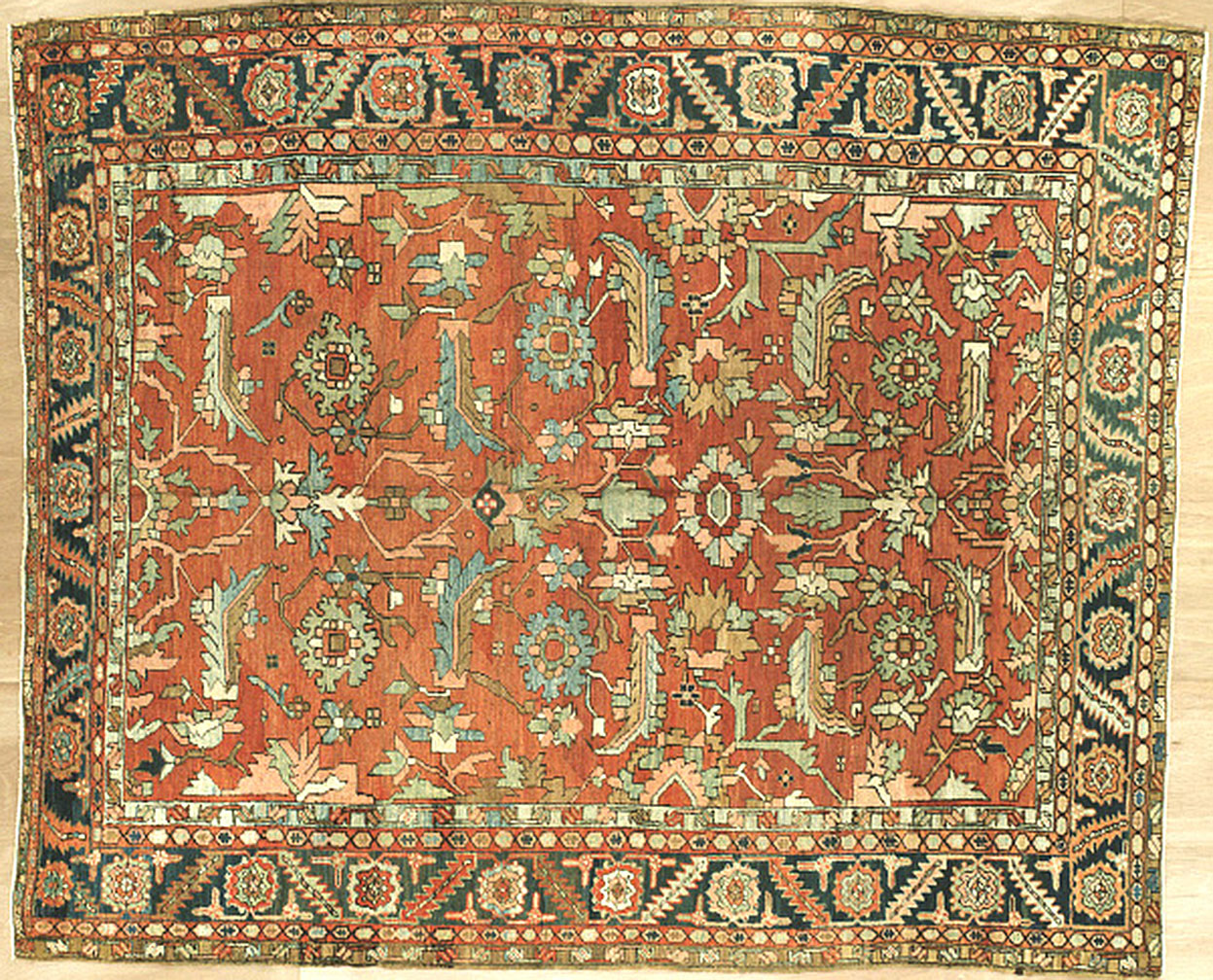 Antique heriz Carpet - # 51518