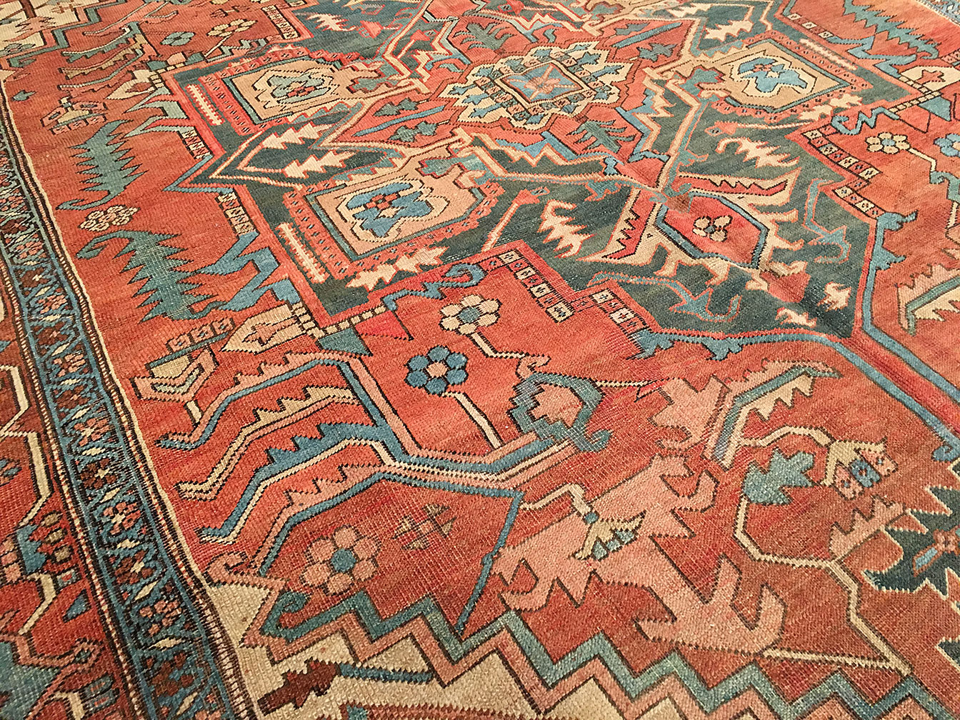 Antique heriz Carpet - # 51525