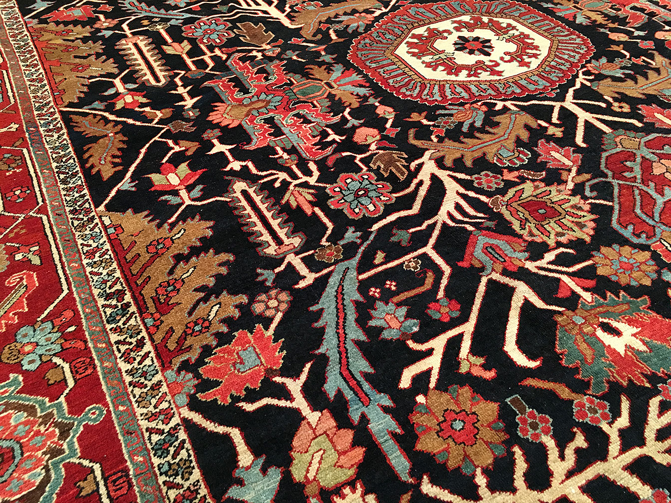 Antique heriz Carpet - # 51595