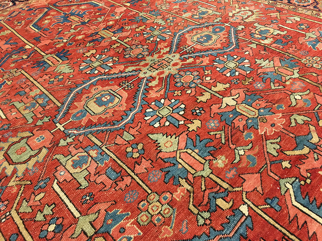 Antique heriz Carpet - # 52756