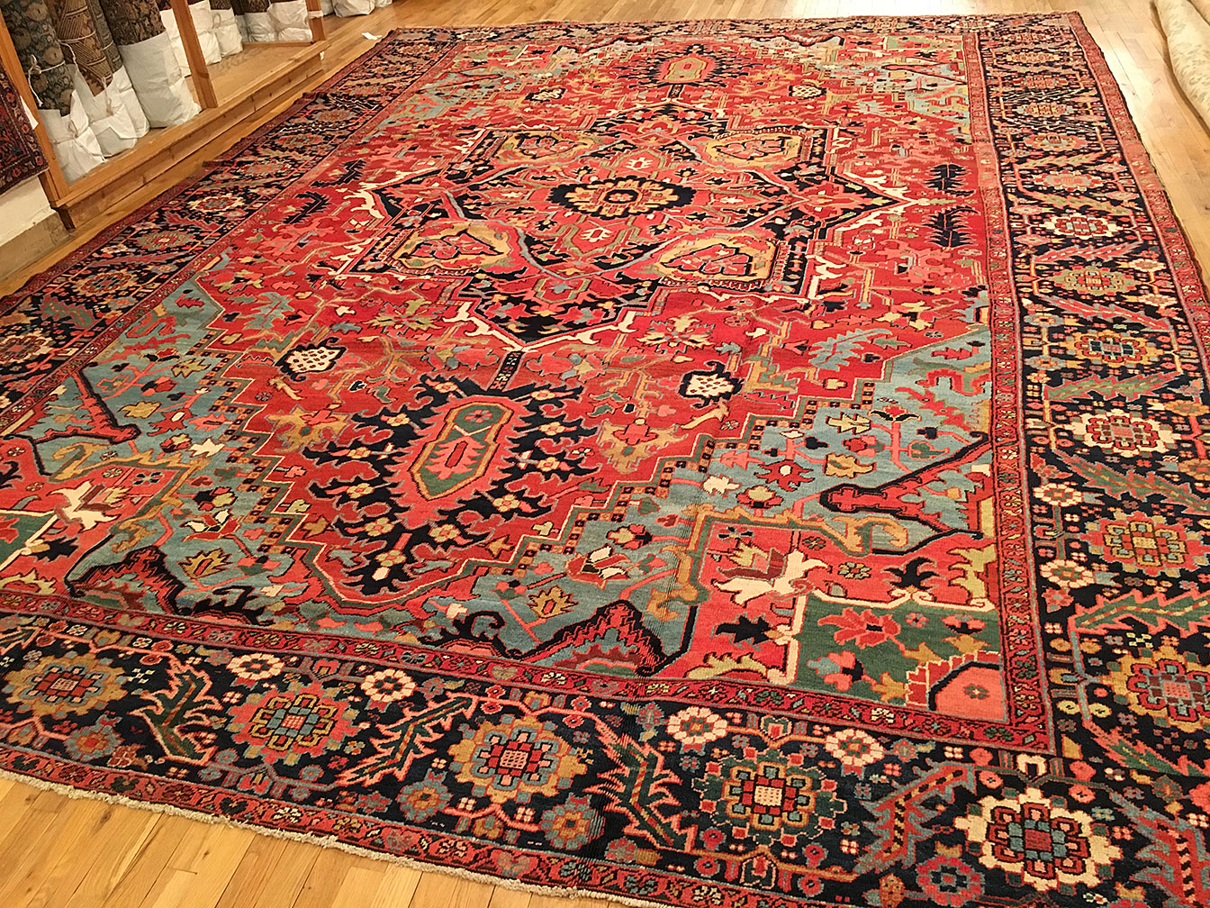 Antique heriz Carpet - # 52881