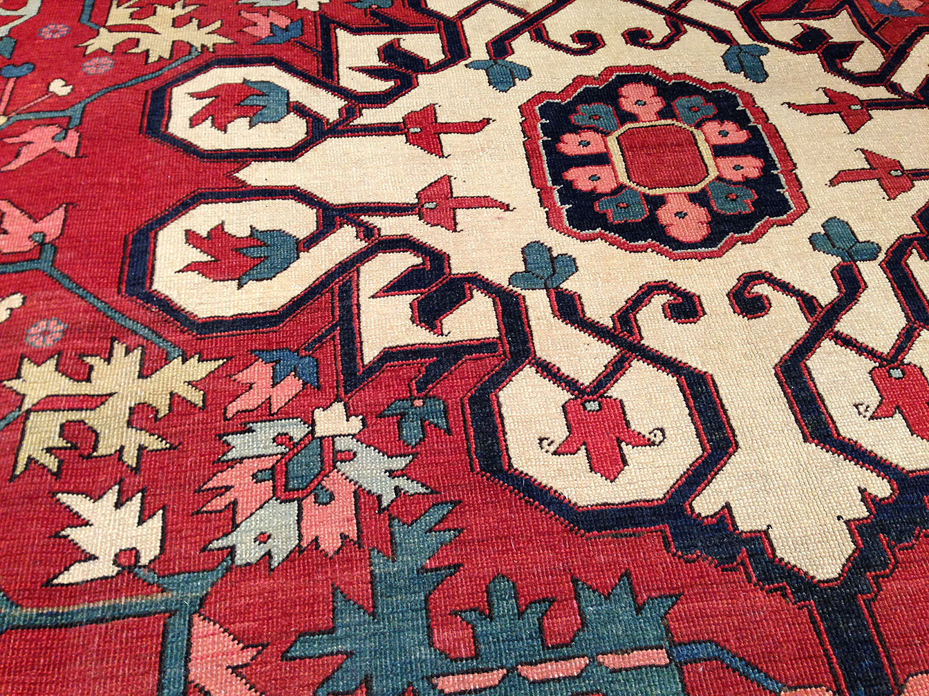 Antique heriz Carpet - # 9448