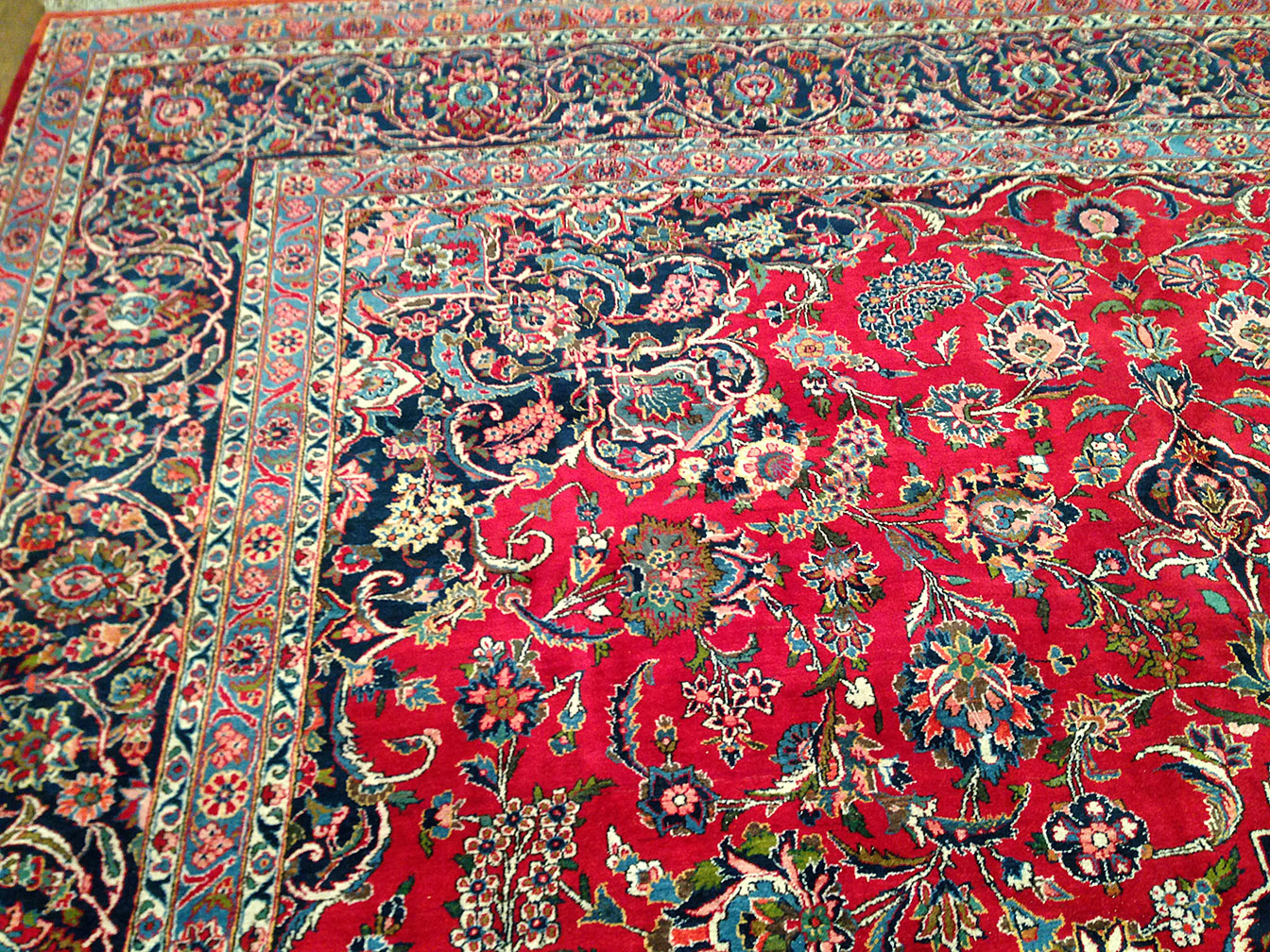 Antique kashan Carpet - # 50285