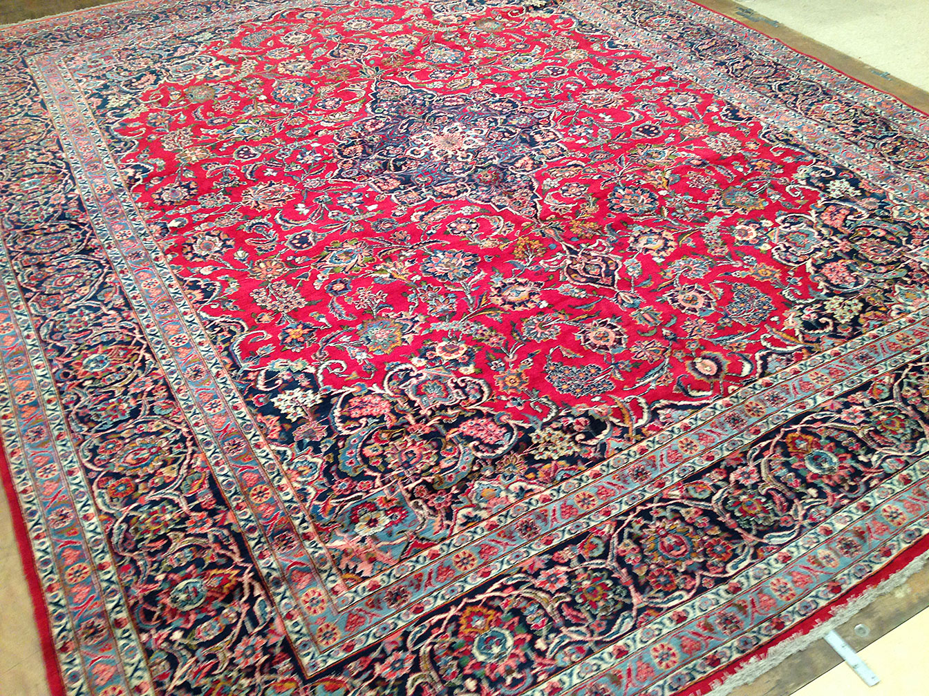 Antique kashan Carpet - # 50285