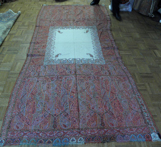Antique kashmir shawl - # 6452