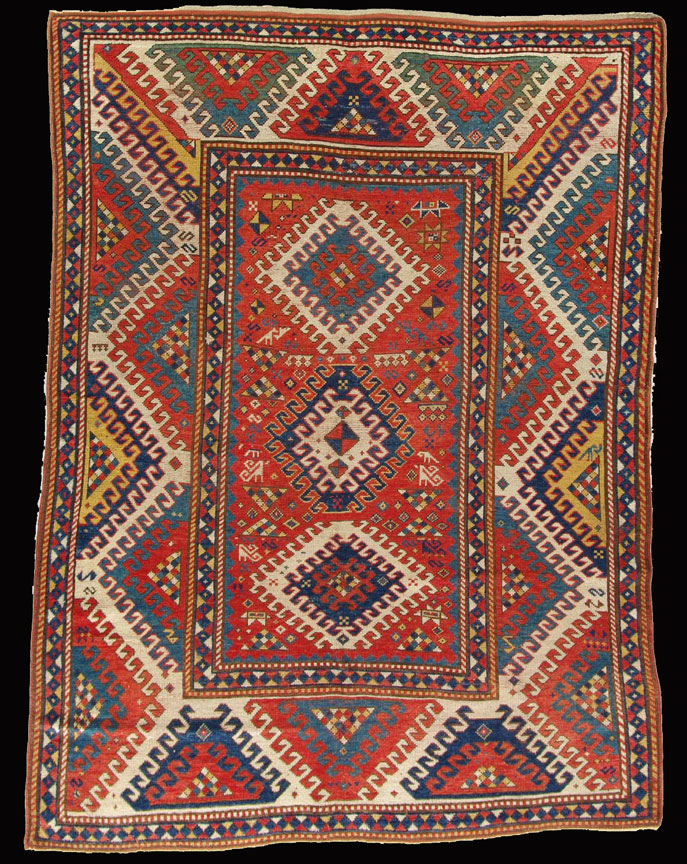 Antique kazak, bordjaloo Rug - # 7637