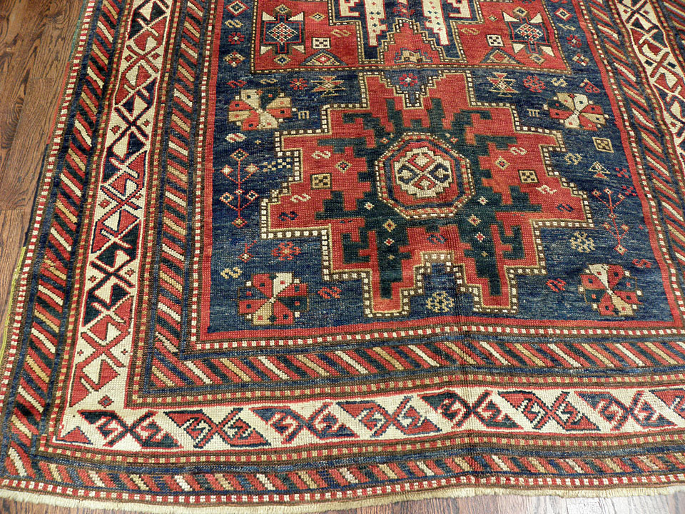 Antique kazak Rug - # 7892