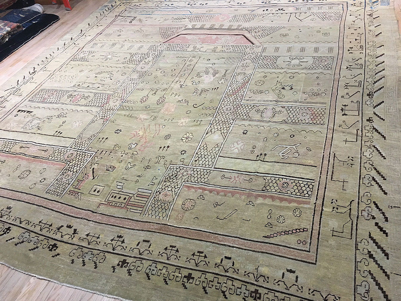 Antique khotan Carpet - # 52305