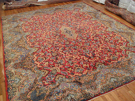 Antique kirman Carpet - # 3921
