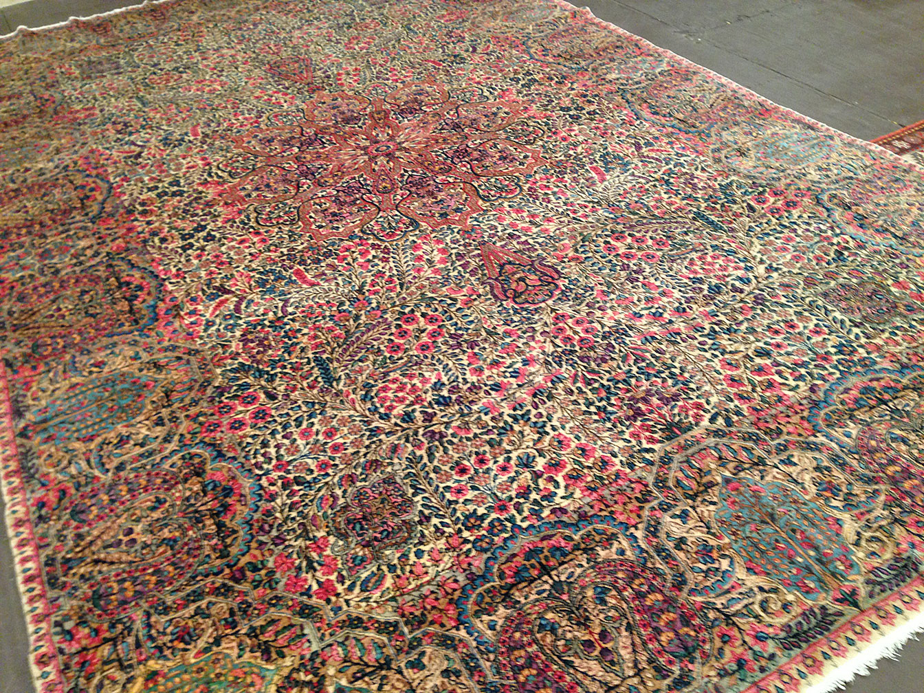 Antique kirman Carpet - # 50736