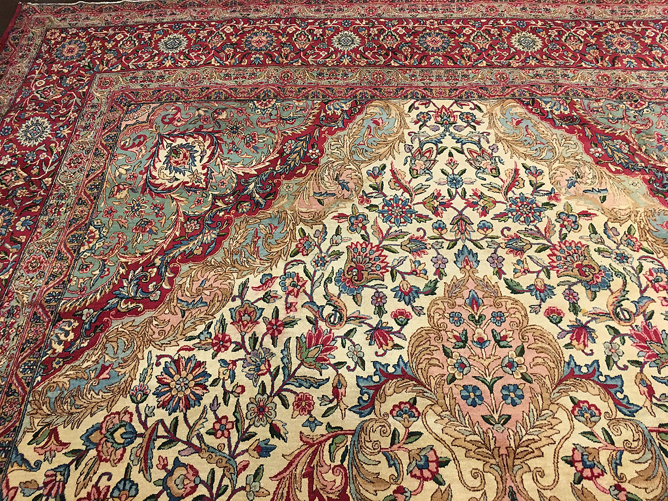 Antique kirman Carpet - # 52645