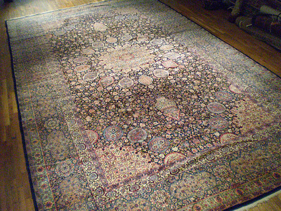 Antique kirman Carpet - # 5794