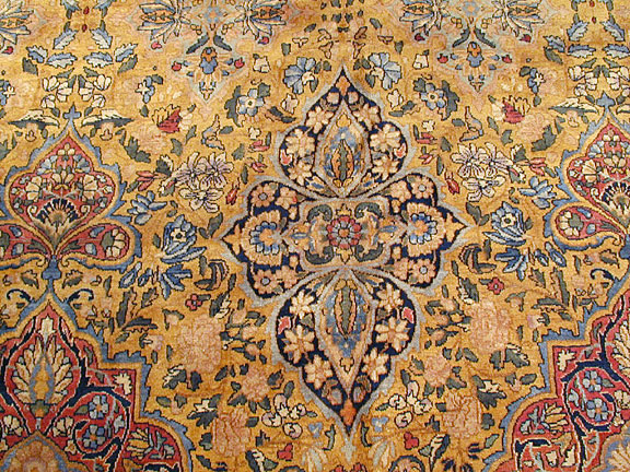 Antique kirman, lavar Carpet - # 4099