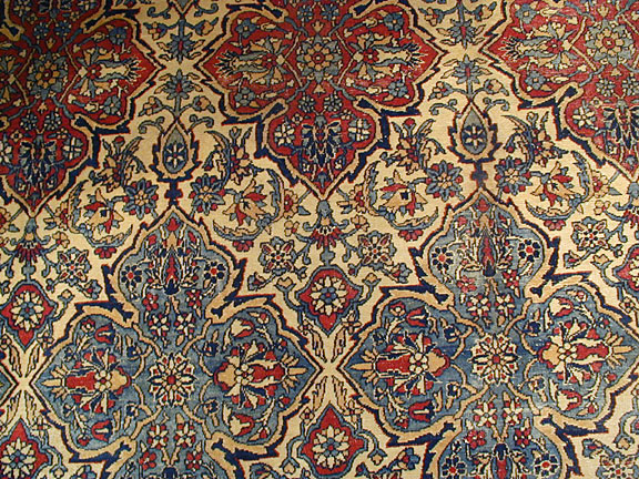 Antique kirman, lavar Carpet - # 4656