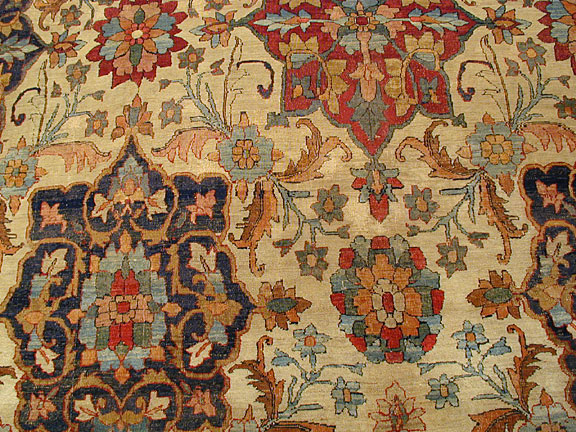 Antique kirman, lavar Carpet - # 4657