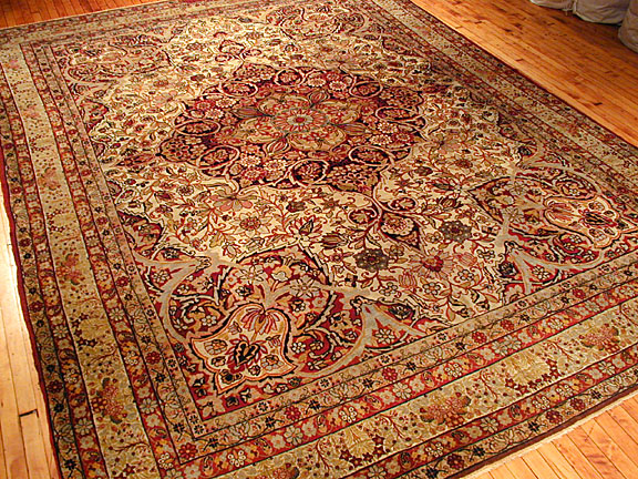 Antique kirman, lavar Carpet - # 5030