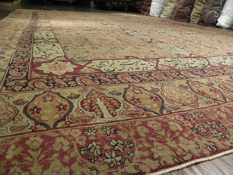 Antique kirman, lavar Carpet - # 5328