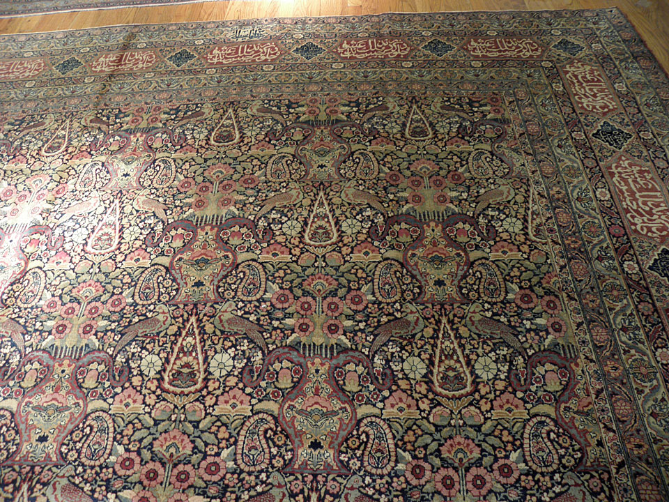 Antique kirman, lavar Carpet - # 7614