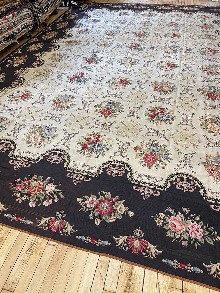 Antique needlepoint Carpet - # 57564