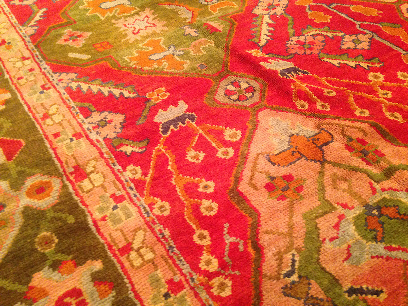 Antique oushak Carpet - # 50339