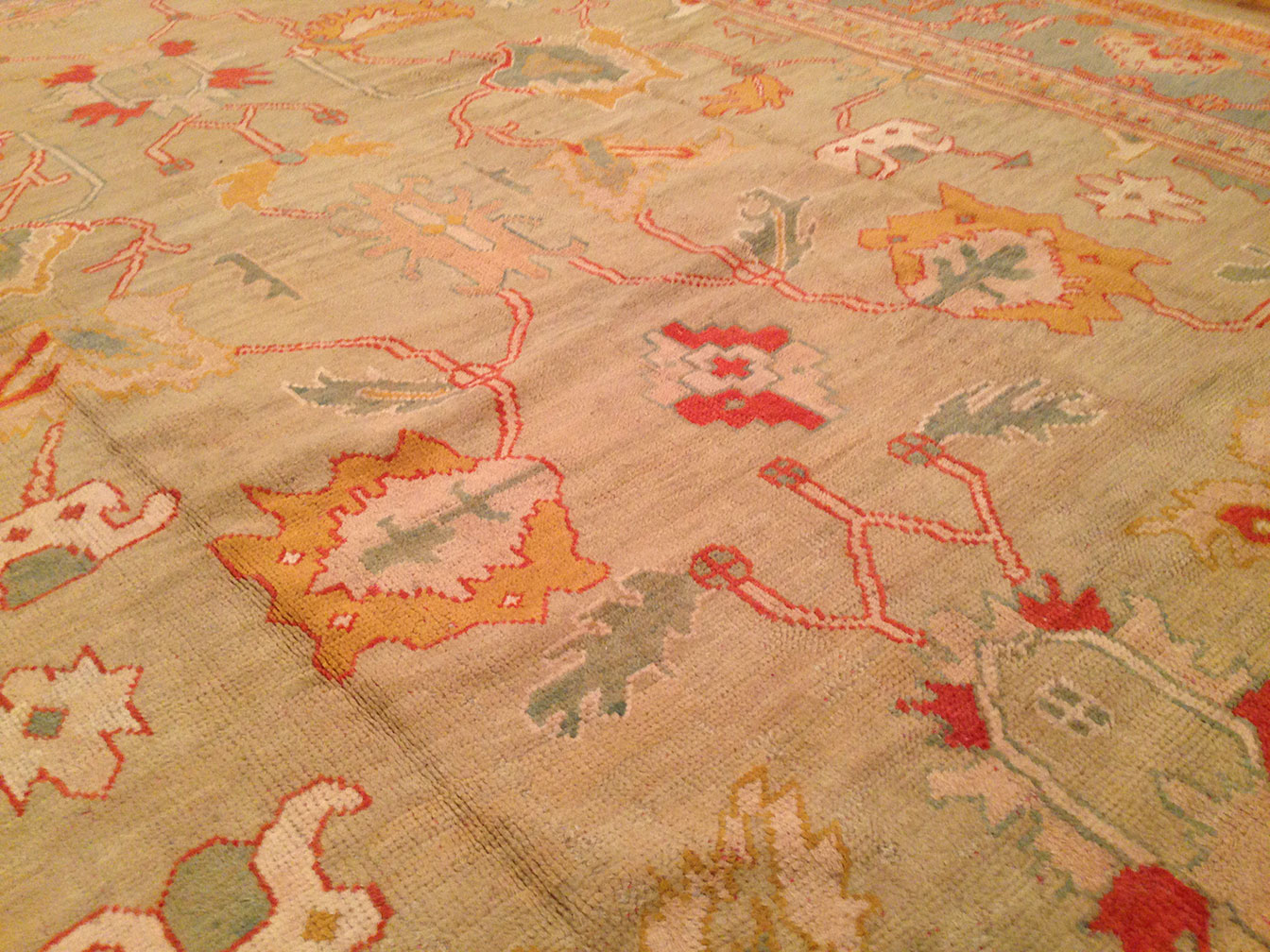Antique oushak Carpet - # 50347