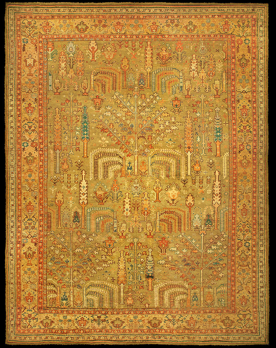 Antique oushak Carpet - # 52158