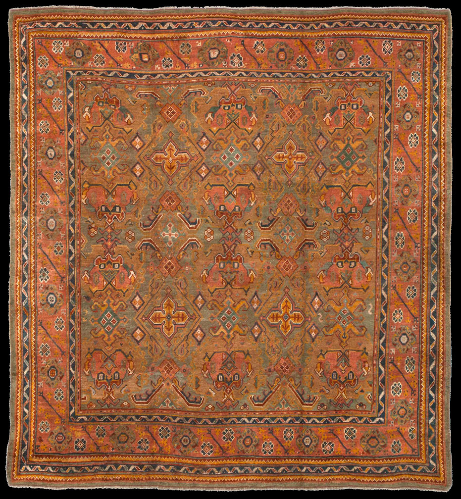 Antique oushak Carpet - # 52994