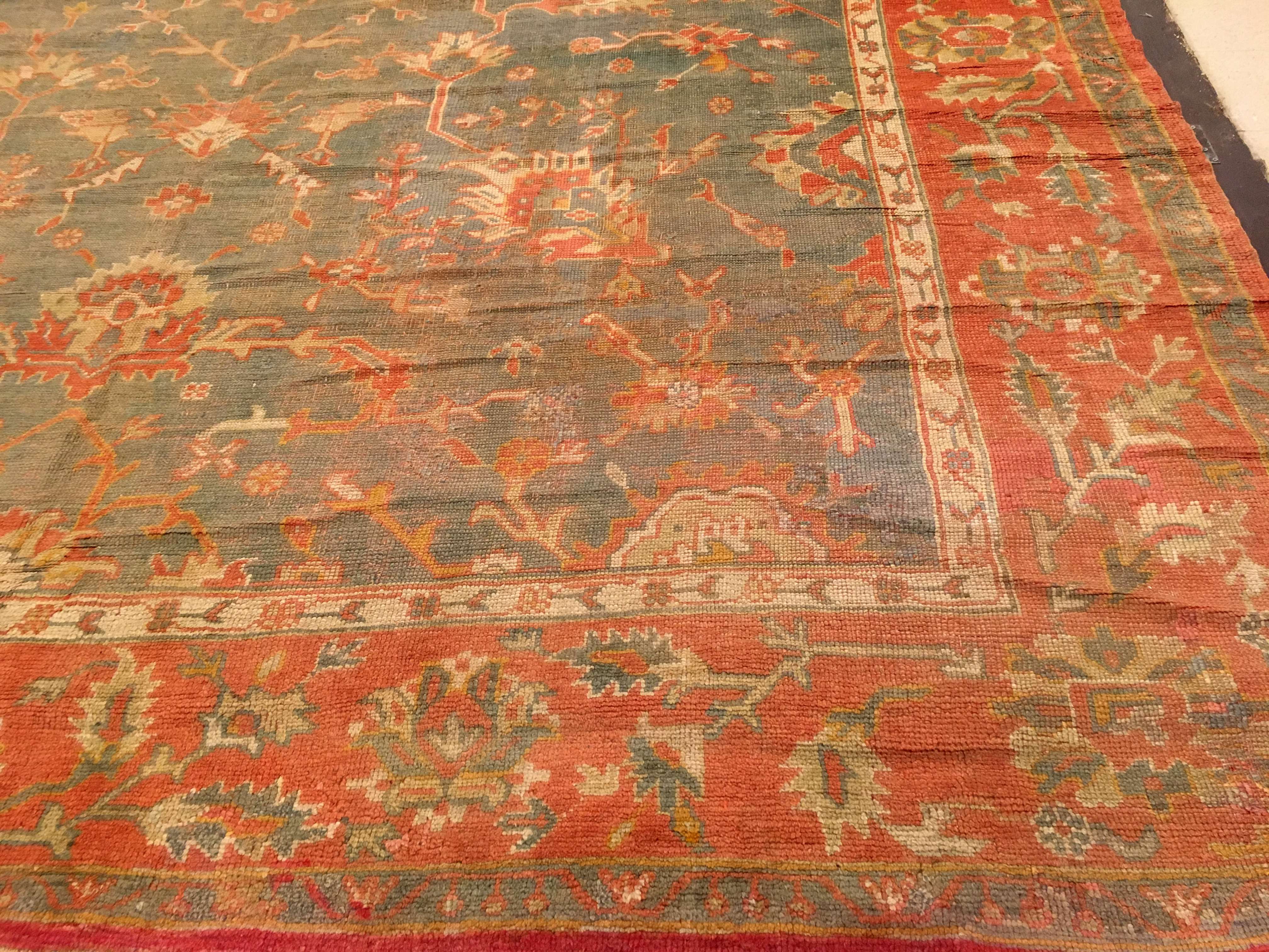 Antique oushak Carpet - # 53661