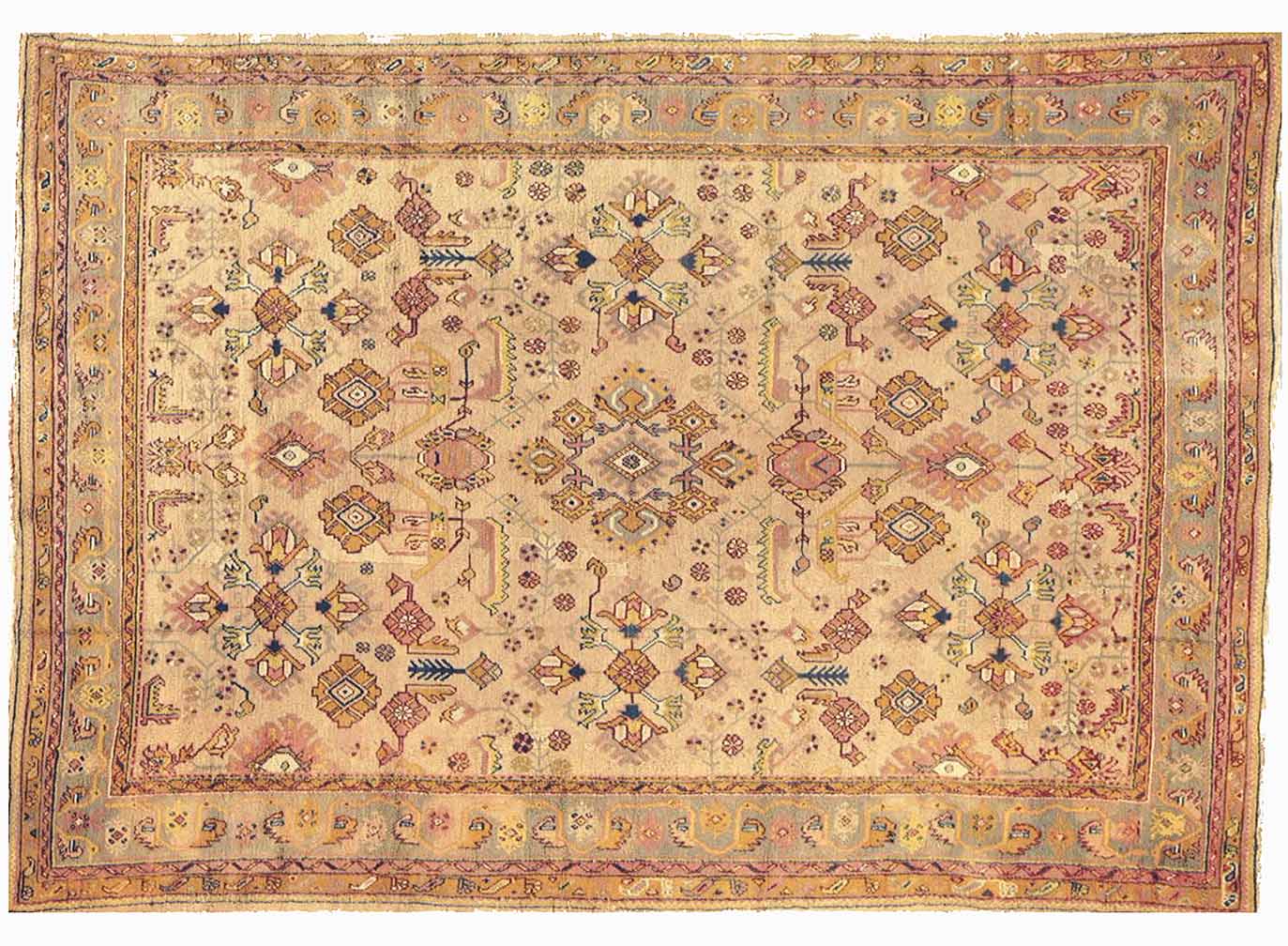 Antique oushak Carpet - # 54464