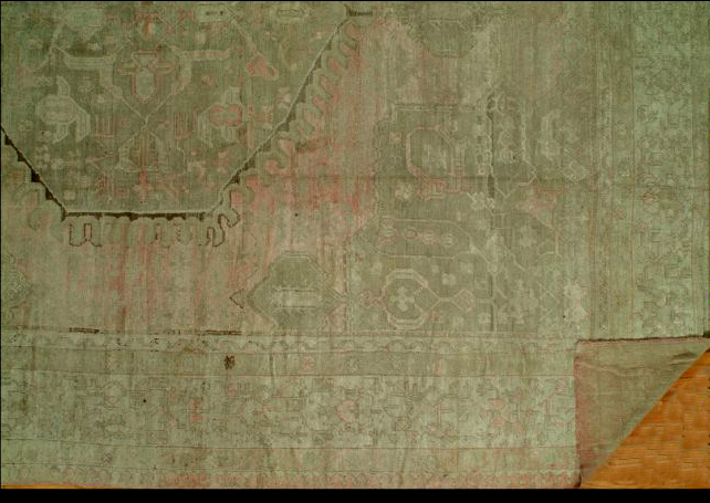 Antique oushak Carpet - # 55255