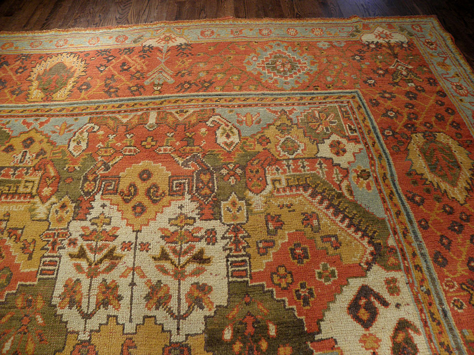 Antique oushak Carpet - # 7607