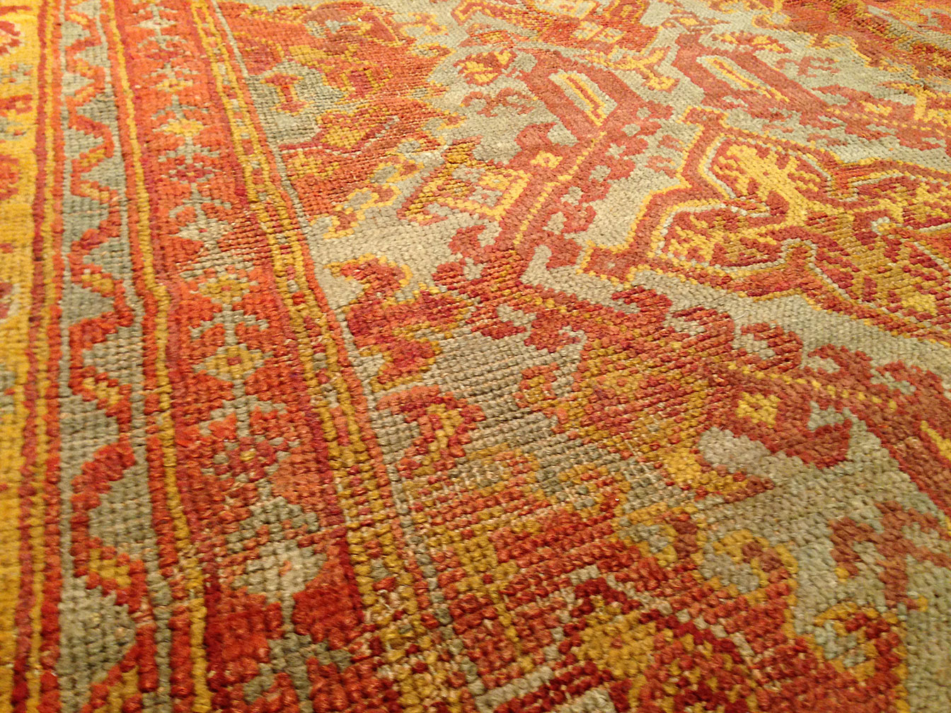 Antique oushak Carpet - # 9460