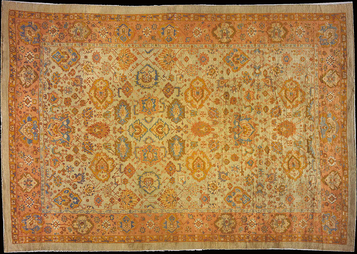 Antique oushak Carpet - # 9878