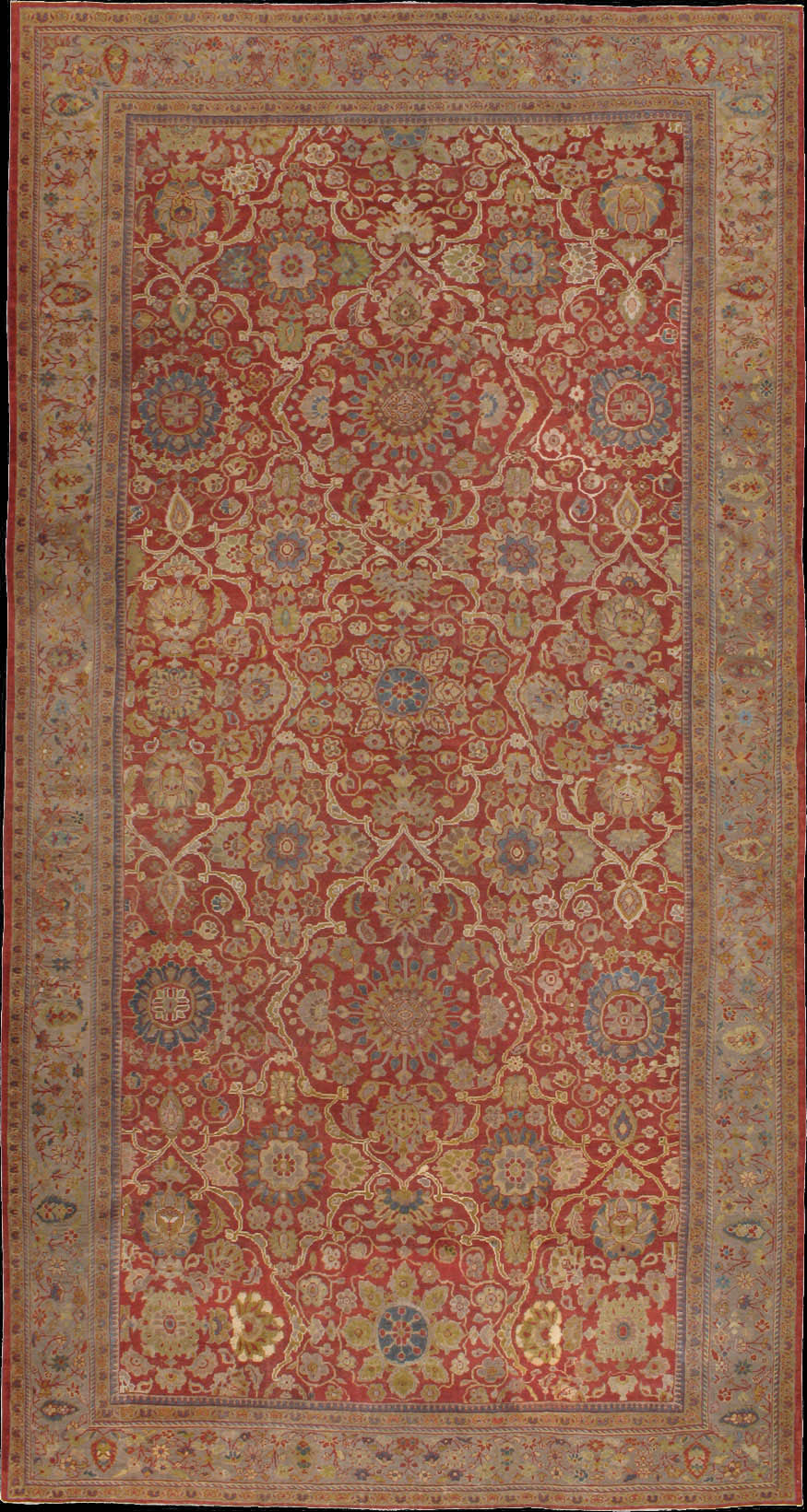 Antique sultan abad Carpet - # 40995