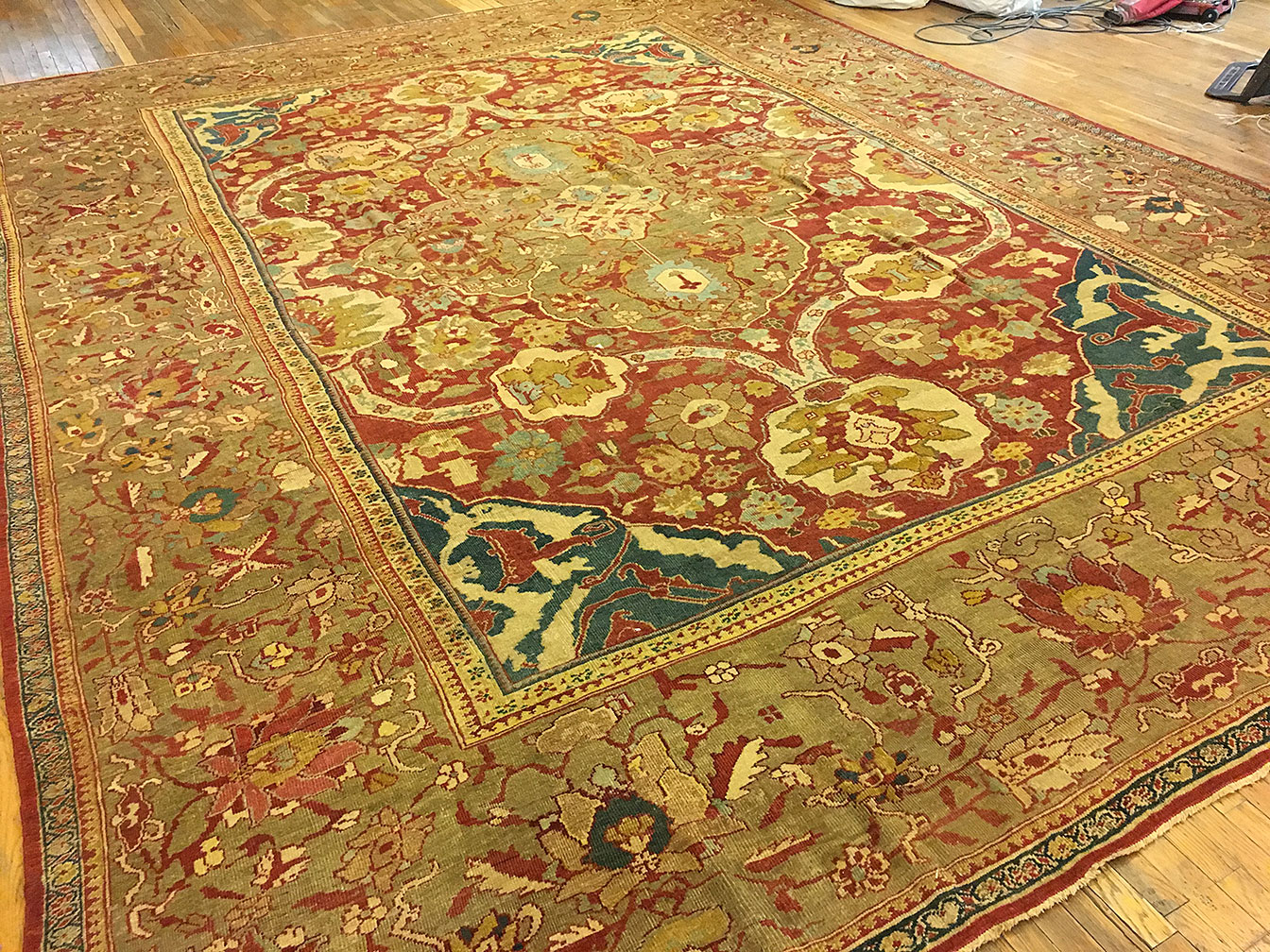 Antique sultan abad Carpet - # 51581