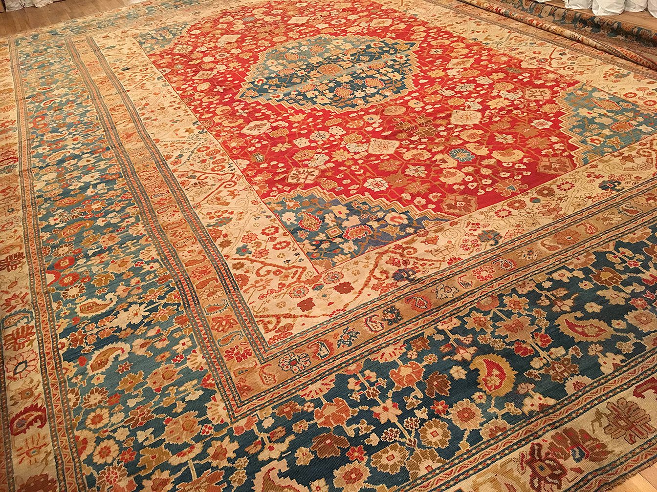 Antique sultan abad Carpet - # 53557