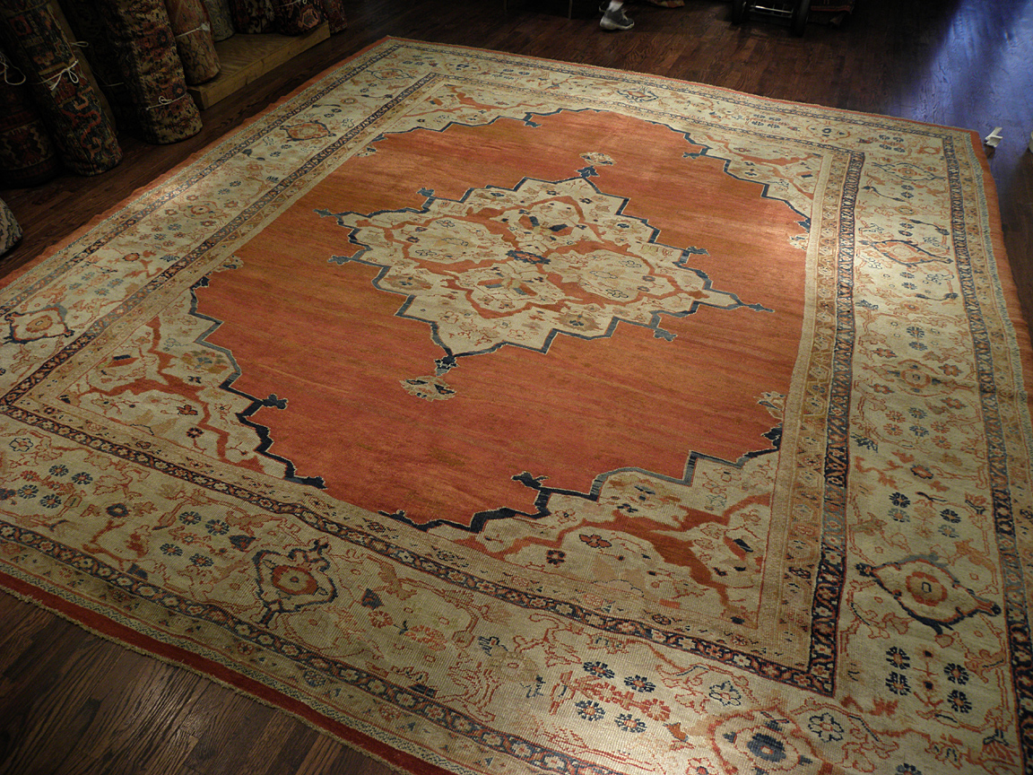 Antique sultan abad Carpet - # 7253