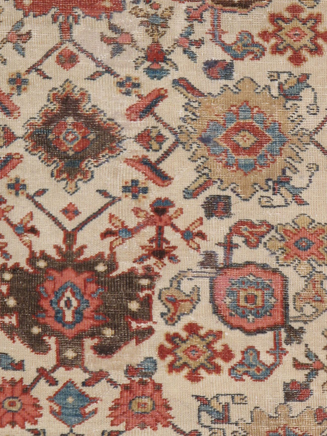 Antique sultan abad Carpet - # 7566