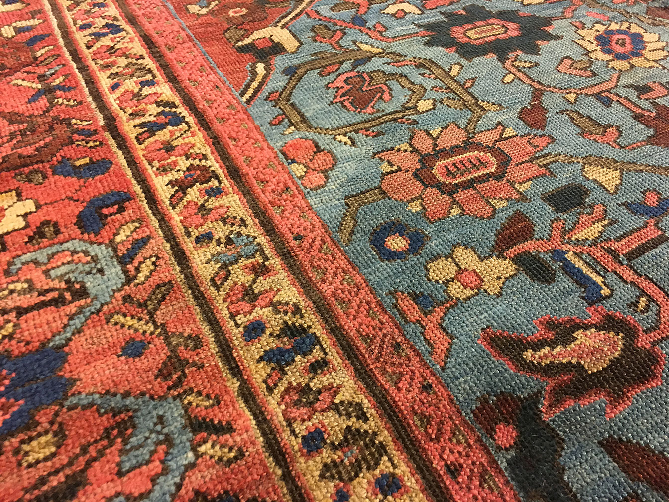 Antique sultan abad Carpet - # 8114