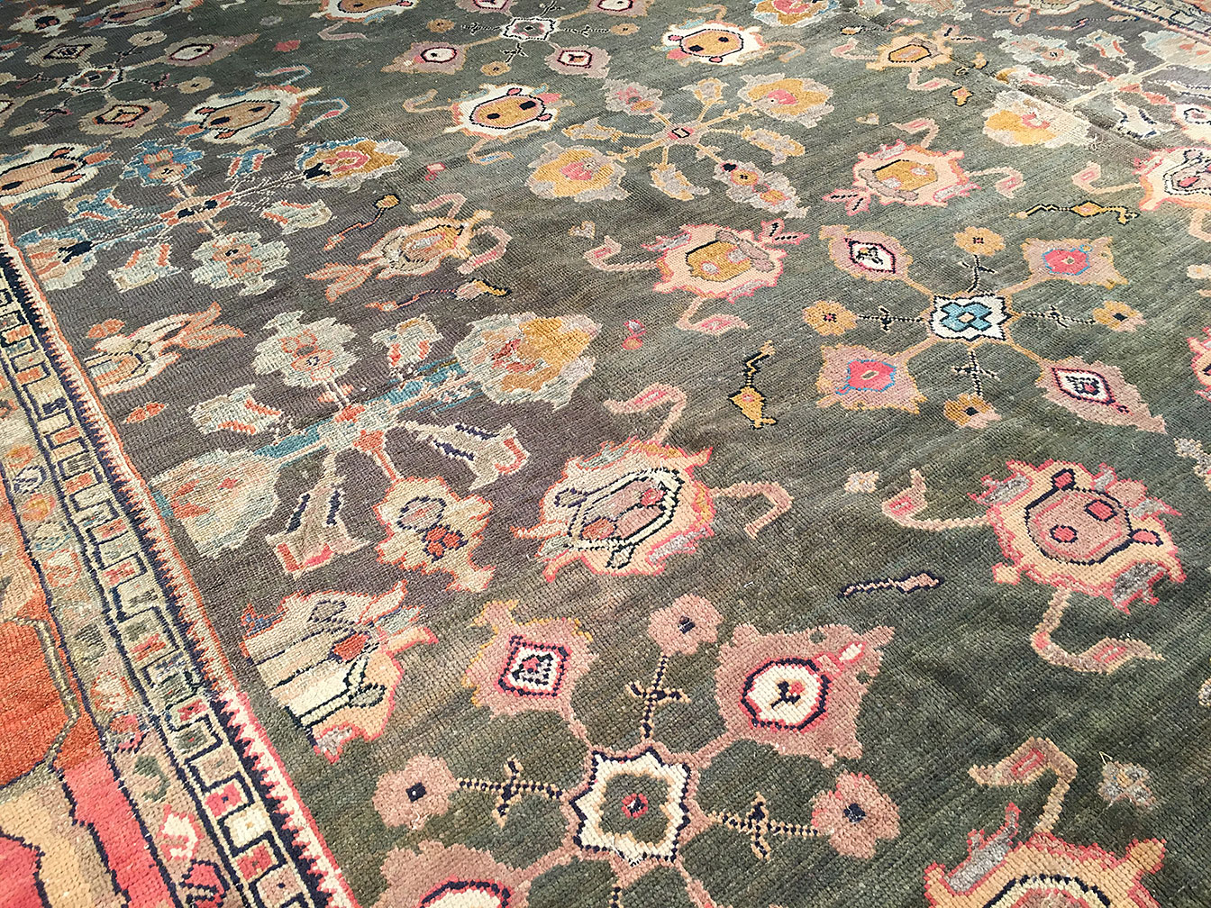Antique sultan abad Carpet - # 93663