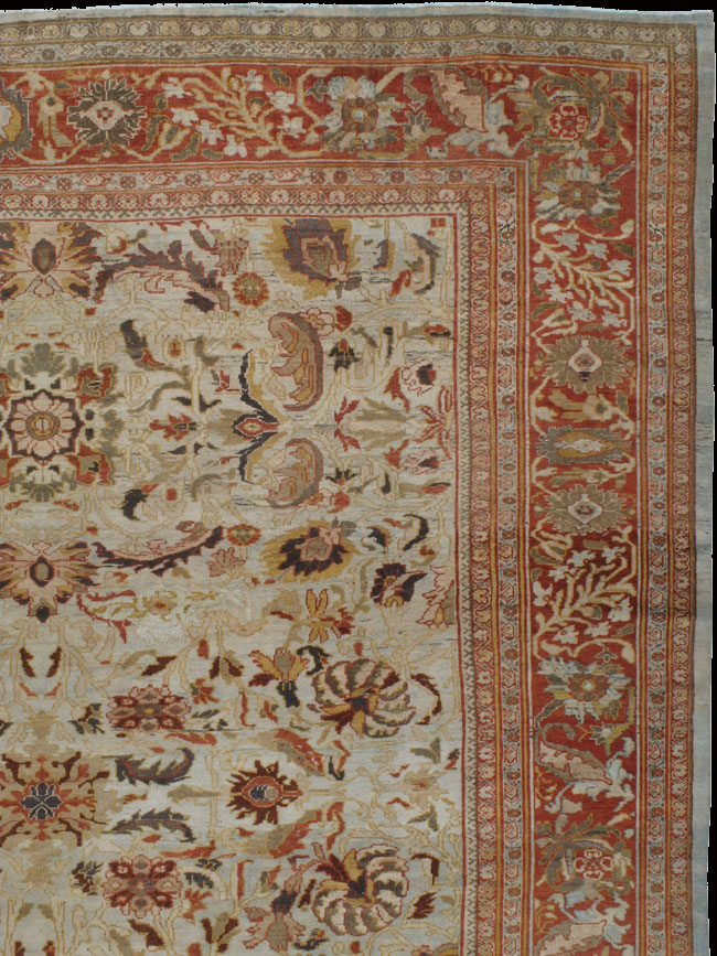 Antique sultan abad Carpet - # 9577