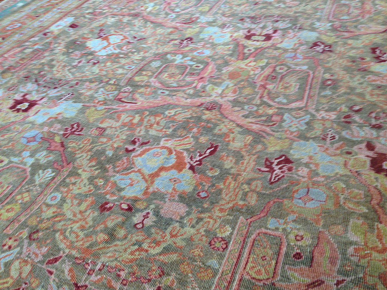 Antique sultan abad Carpet - # 9635