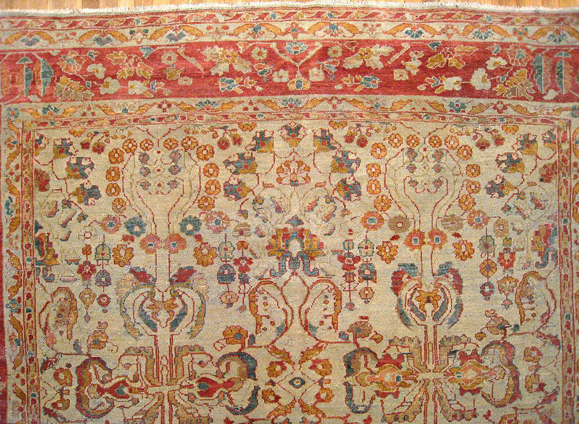 Antique sultan abad Carpet - # 9873