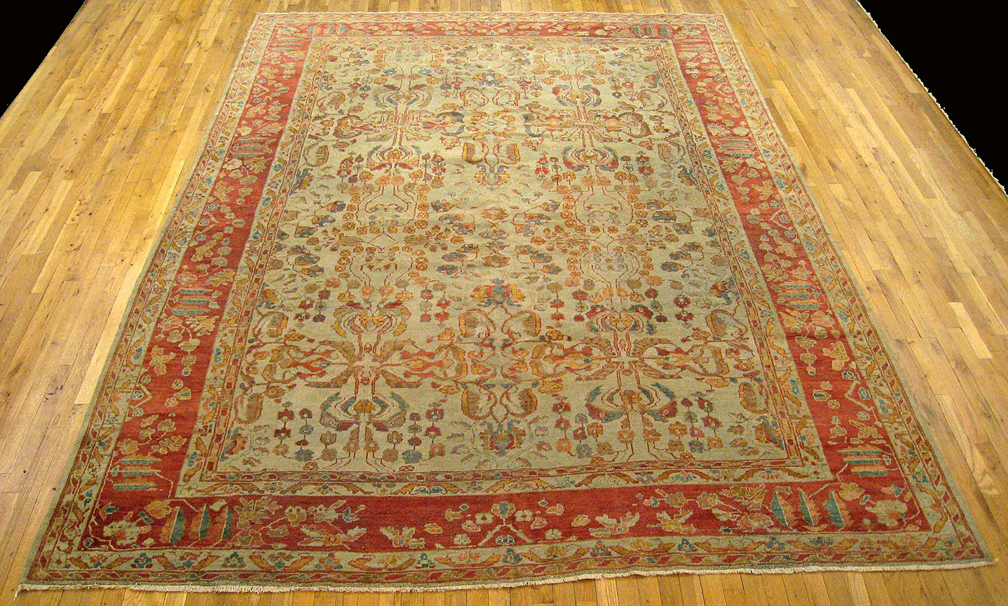 Antique sultan abad Carpet - # 9873