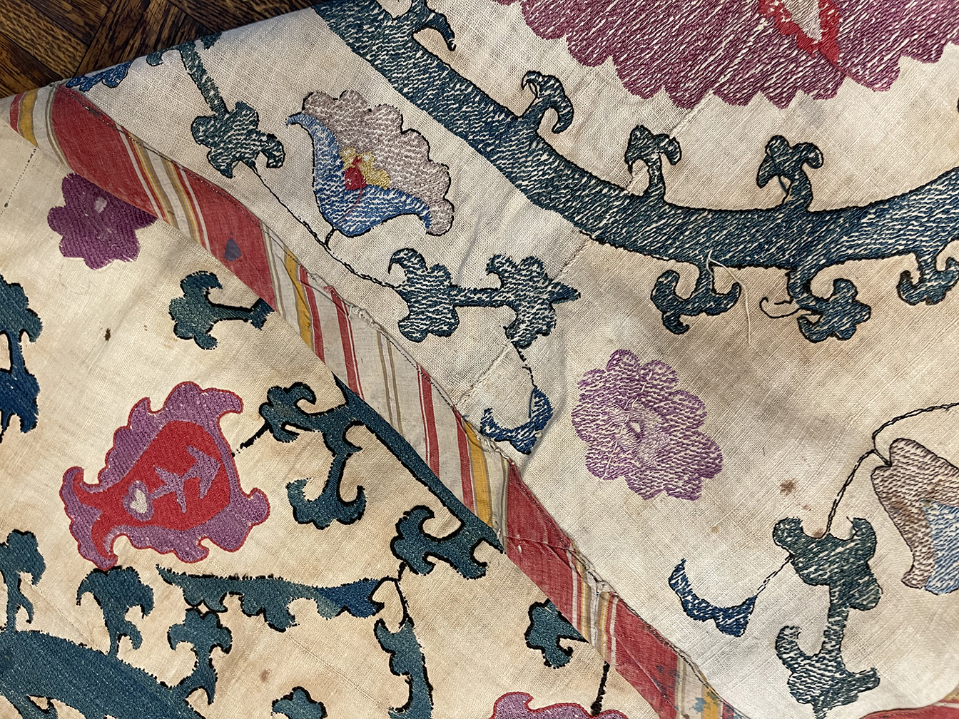 Antique suzani embroidery - # 55905