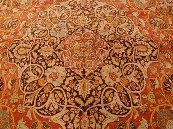 Antique tabriz Carpet - # 3808